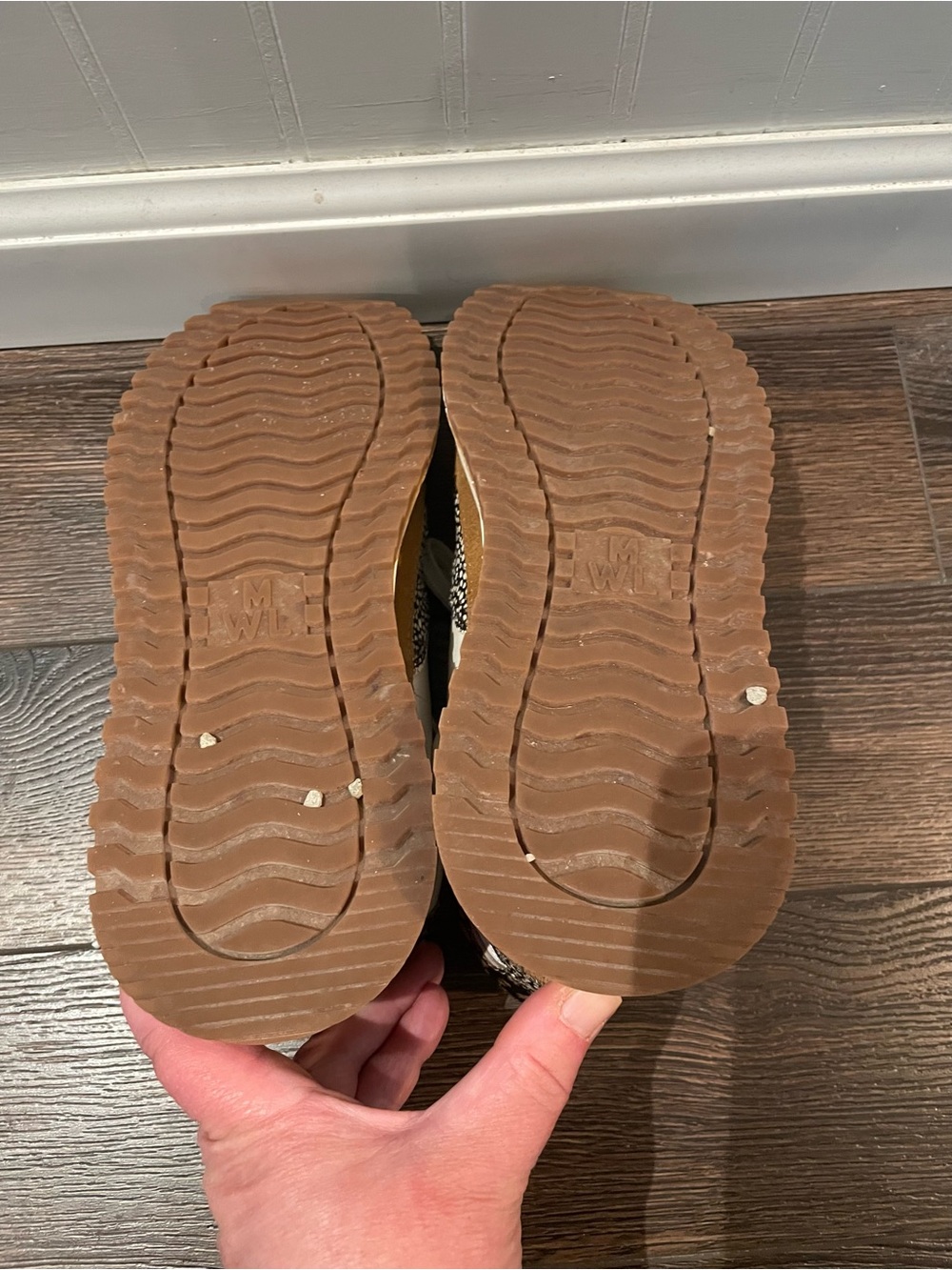 Madewell MWL Kickoff Trainer Sneakers Calf Hair MA503 2021 Olive Grove Multi 7M - Picture 8 of 12